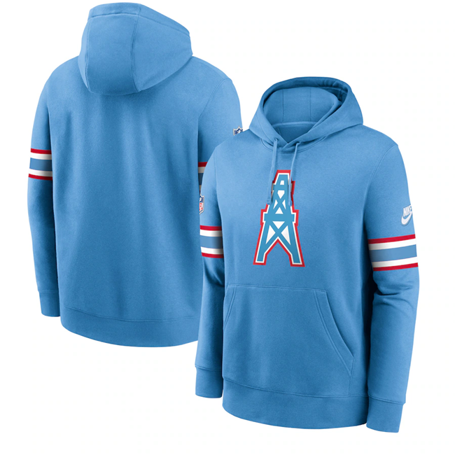 Men's Tennessee Titans Light Blue Pullover Hoodie